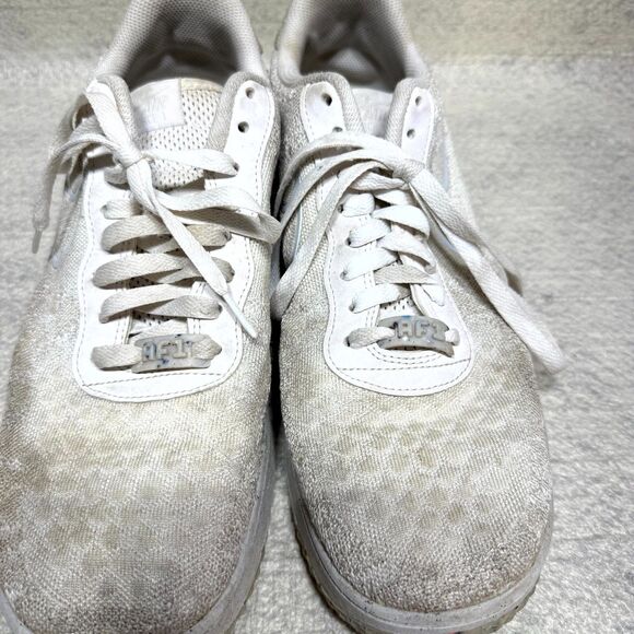 Nike Air Air Force 1 White‎ Sneaker with Lizard Design Mens Size 12 main image 6